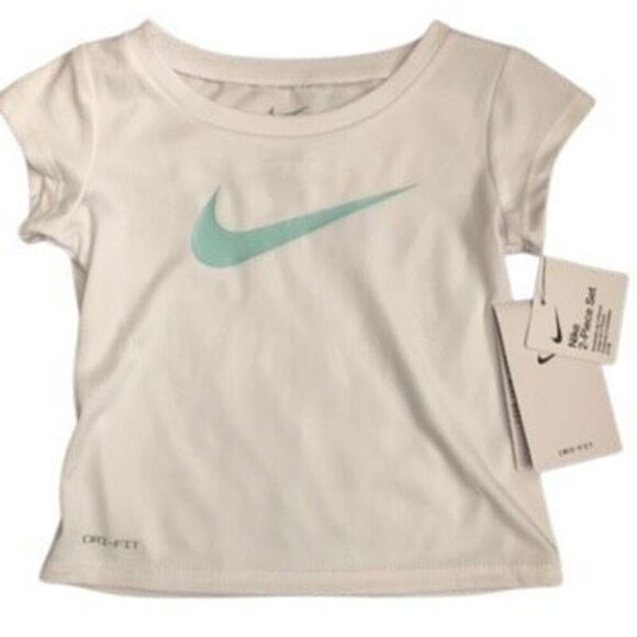 Nike Little girls 2PC Shorts Set Sunset Pulse Size 24 M - Picture 2 of 8